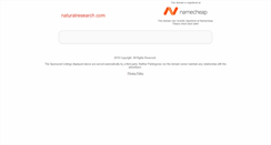 Desktop Screenshot of naturalresearch.com