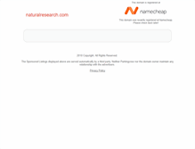 Tablet Screenshot of naturalresearch.com